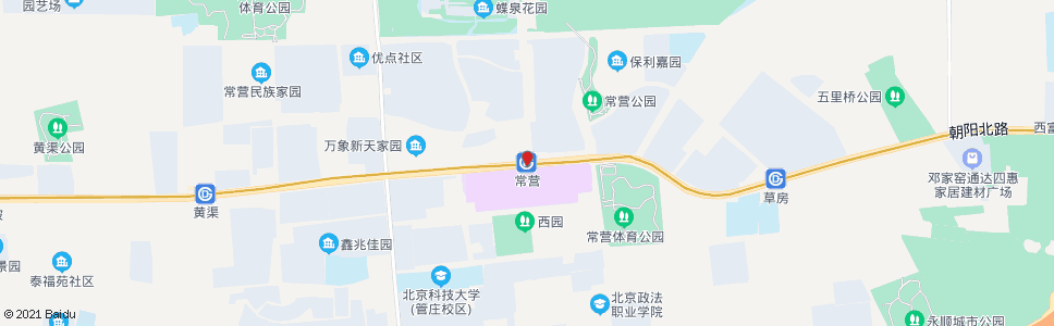 北京常营站_公交站地图_北京公交_妙搜公交查询2024