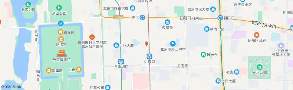 北京灯市东口_公交站地图_北京公交_妙搜公交查询2024