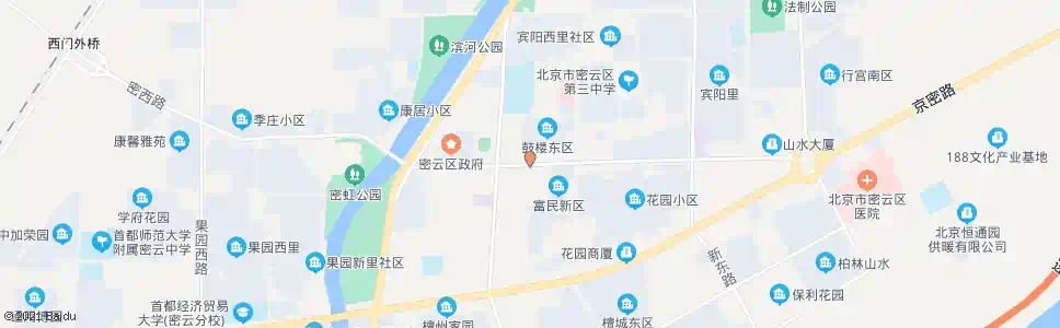 北京密云鼓楼东大街_公交站地图_北京公交_妙搜公交查询2024