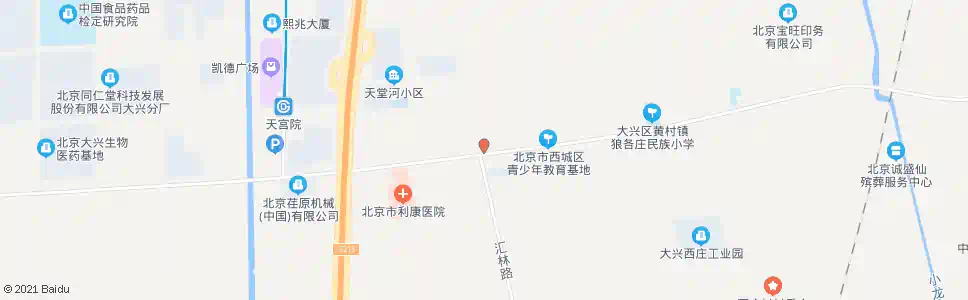 北京汇林南街_公交站地图_北京公交_妙搜公交查询2024