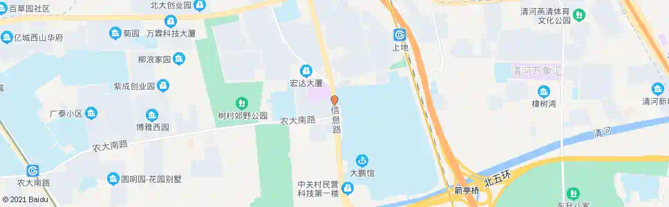 北京上地南口_公交站地图_北京公交_妙搜公交查询2024