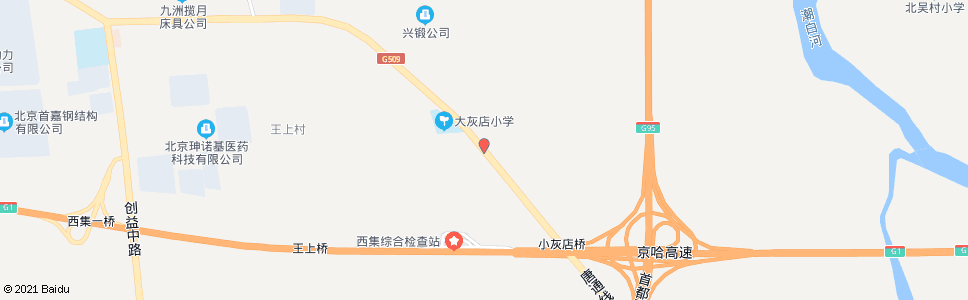 北京大灰店_公交站地图_北京公交_妙搜公交查询2024