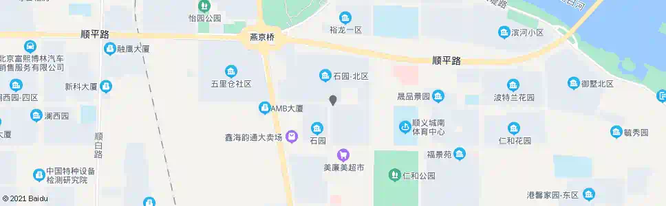 北京石园北区_公交站地图_北京公交_妙搜公交查询2024