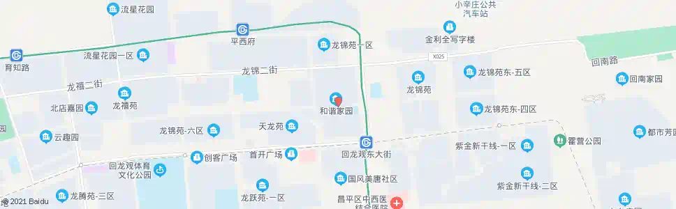 北京和谐家园一区南门_公交站地图_北京公交_妙搜公交查询2024