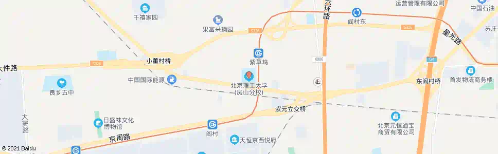 北京北京理工大学房山分校_公交站地图_北京公交_妙搜公交查询2024