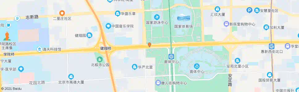 北京北辰桥西_公交站地图_北京公交_妙搜公交查询2024