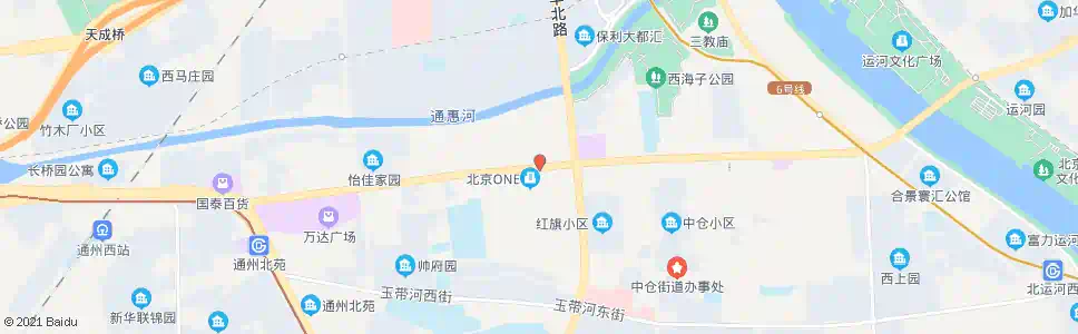 北京通州西大街路口西_公交站地图_北京公交_妙搜公交查询2024