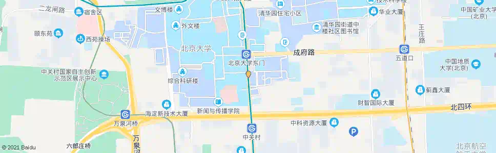 北京中关园_公交站地图_北京公交_妙搜公交查询2024