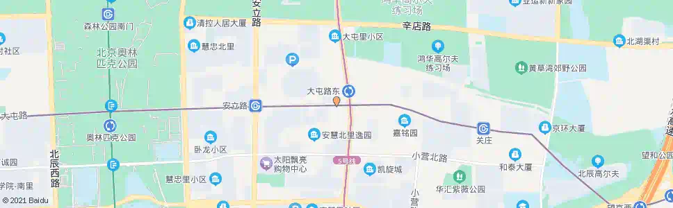 北京大屯路东口_公交站地图_北京公交_妙搜公交查询2024