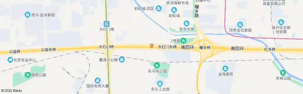 北京大红门东桥西_公交站地图_北京公交_妙搜公交查询2024