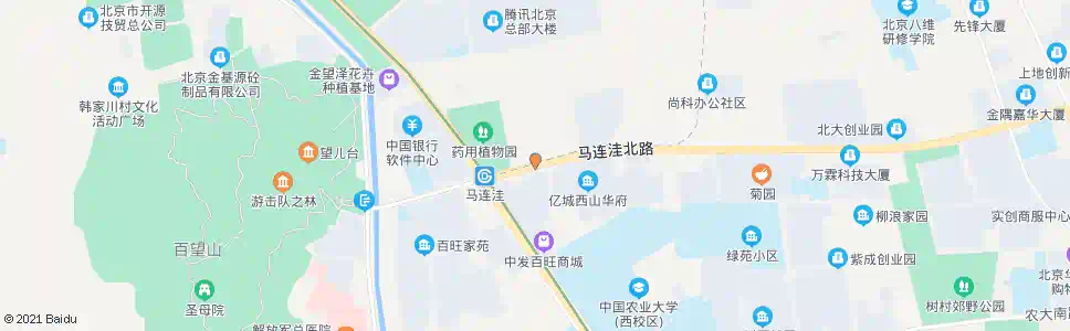 北京马连洼西站_公交站地图_北京公交_妙搜公交查询2024