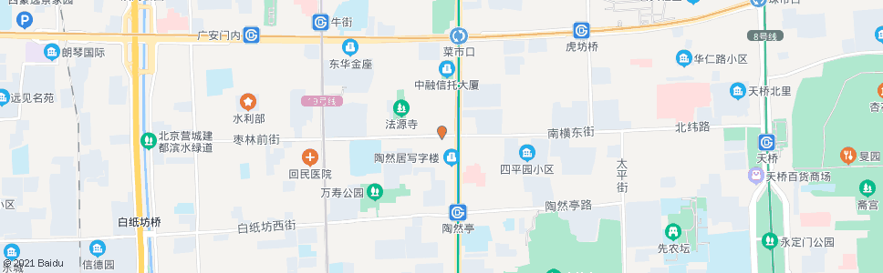 北京南横街路口西_公交站地图_北京公交_妙搜公交查询2024