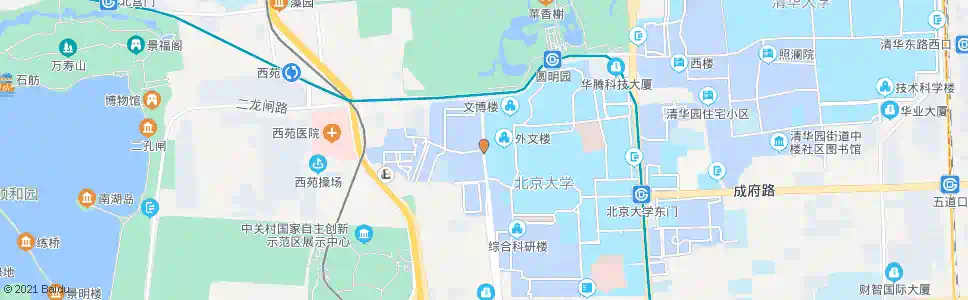 北京北京大学西门_公交站地图_北京公交_妙搜公交查询2024