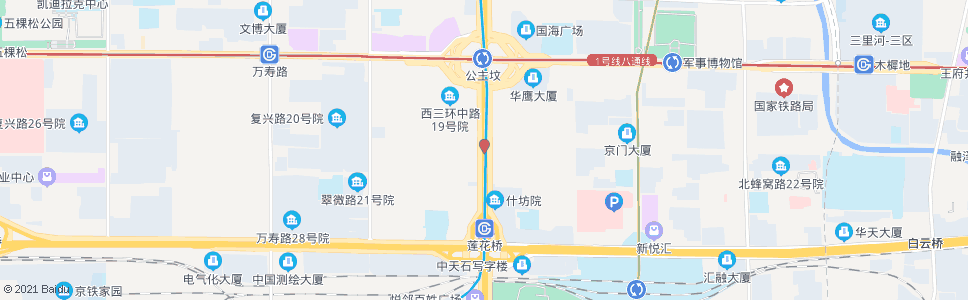 北京公主坟南_公交站地图_北京公交_妙搜公交查询2024
