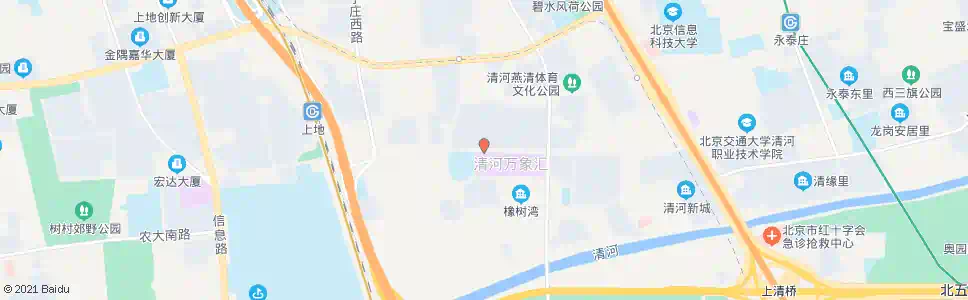 北京清河中街西口_公交站地图_北京公交_妙搜公交查询2024