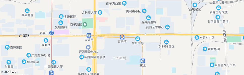 北京百子湾站_公交站地图_北京公交_妙搜公交查询2024