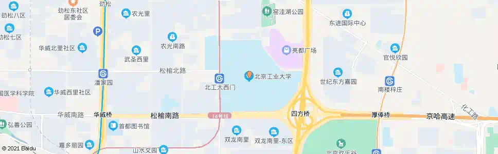 北京北京工业大学_公交站地图_北京公交_妙搜公交查询2024