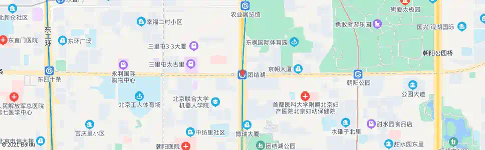 北京团结湖_公交站地图_北京公交_妙搜公交查询2024