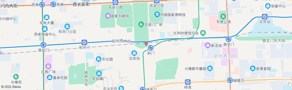 北京前门_公交站地图_北京公交_妙搜公交查询2024