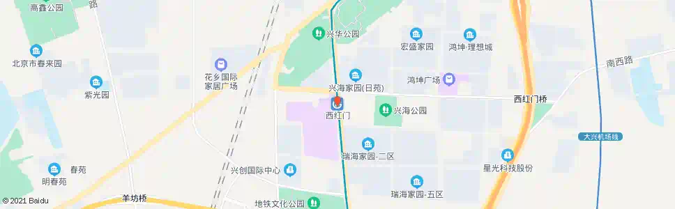 北京地铁西红门站_公交站地图_北京公交_妙搜公交查询2024