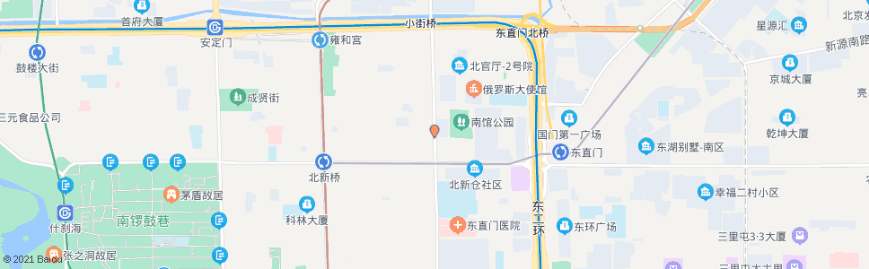 北京东直门北小街南口_公交站地图_北京公交_妙搜公交查询2024