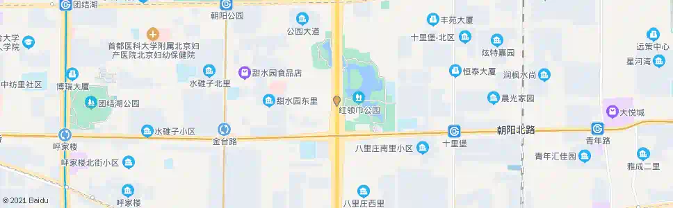 北京红领巾桥北_公交站地图_北京公交_妙搜公交查询2024