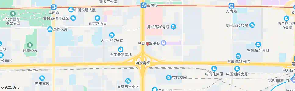 北京沙窝桥东_公交站地图_北京公交_妙搜公交查询2024