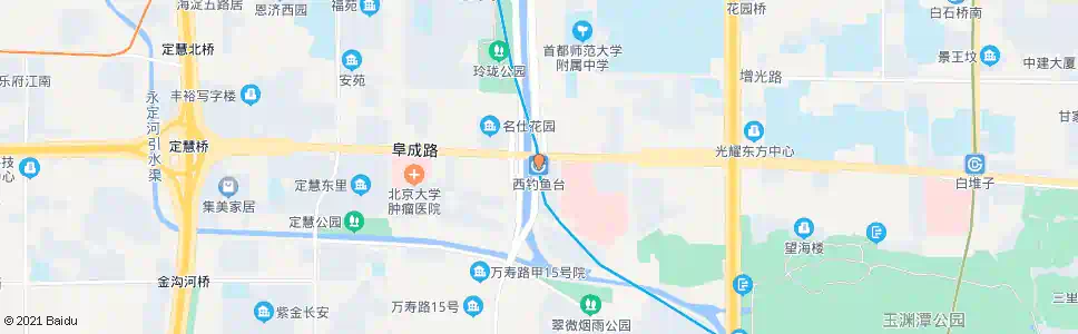 北京西钓鱼台_公交站地图_北京公交_妙搜公交查询2024