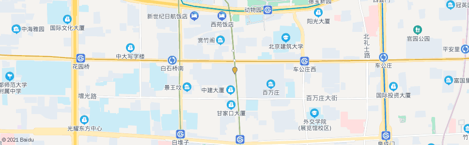 北京百万庄_公交站地图_北京公交_妙搜公交查询2024