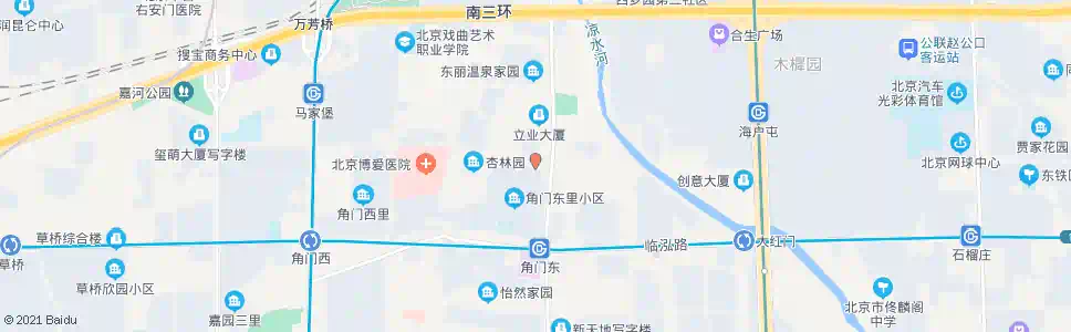 北京角门北路东口_公交站地图_北京公交_妙搜公交查询2024