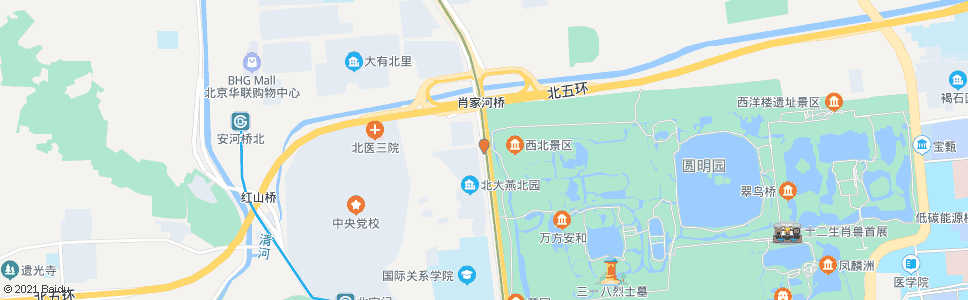 北京小清河_公交站地图_北京公交_妙搜公交查询2024