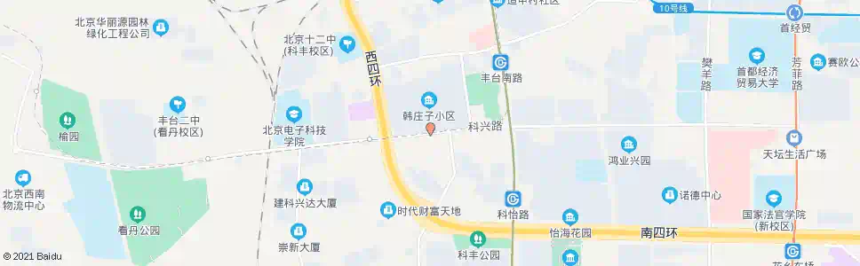 北京韩庄子南_公交站地图_北京公交_妙搜公交查询2024