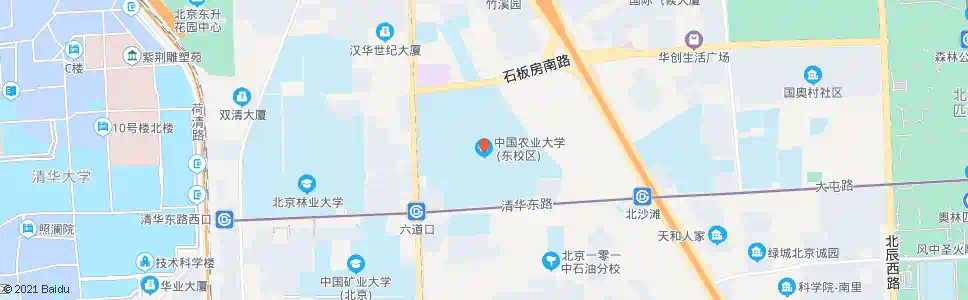 北京中国农业大学东校区_公交站地图_北京公交_妙搜公交查询2024