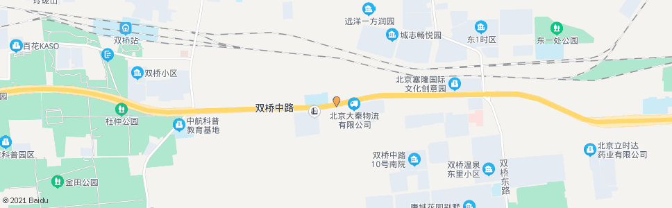北京双桥中学_公交站地图_北京公交_妙搜公交查询2024