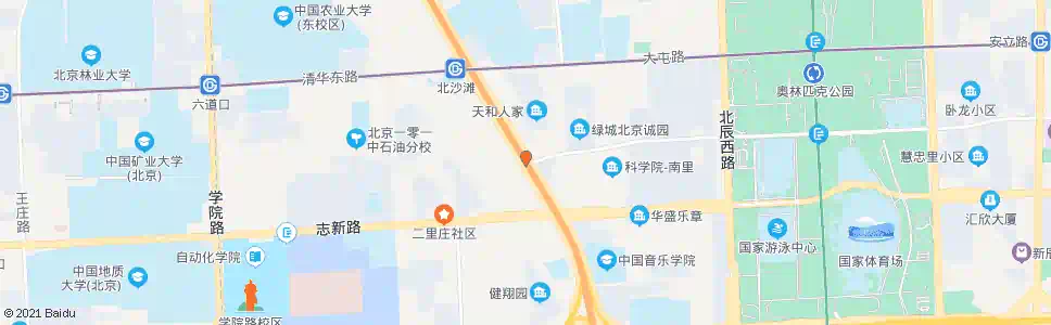 北京南沙滩_公交站地图_北京公交_妙搜公交查询2024