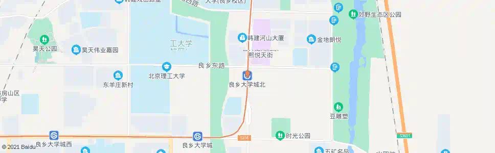 北京地铁良乡大学城北站_公交站地图_北京公交_妙搜公交查询2024