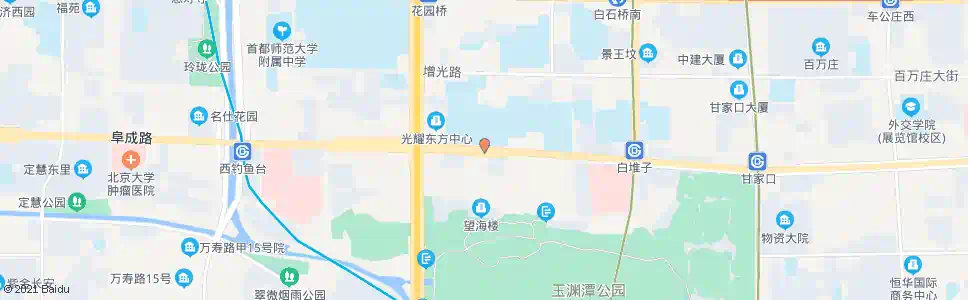 北京航天桥东_公交站地图_北京公交_妙搜公交查询2024