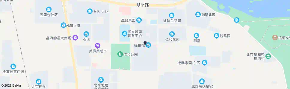 北京港馨西区_公交站地图_北京公交_妙搜公交查询2024