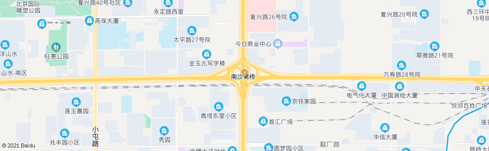 北京南沙窝桥_公交站地图_北京公交_妙搜公交查询2024