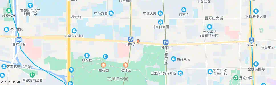 北京白堆子口东_公交站地图_北京公交_妙搜公交查询2024