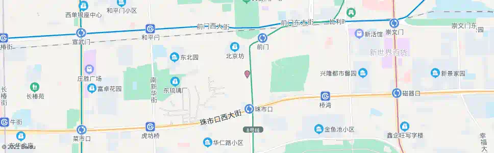 北京大栅栏_公交站地图_北京公交_妙搜公交查询2024