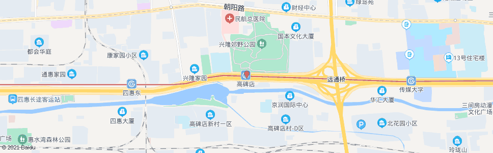 北京高碑店桥东_公交站地图_北京公交_妙搜公交查询2024