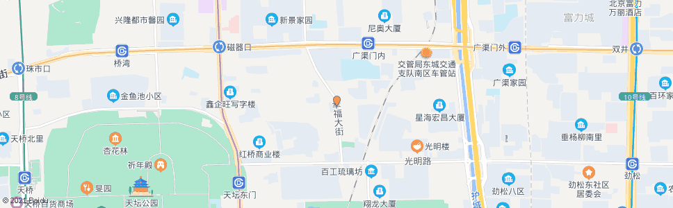 北京幸福大街_公交站地图_北京公交_妙搜公交查询2024
