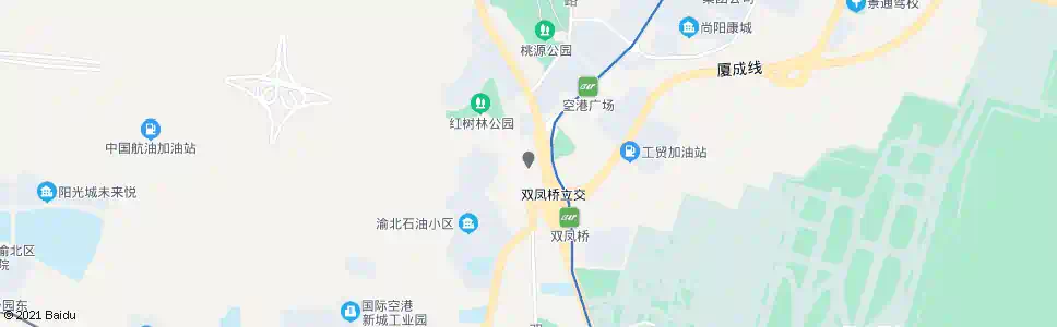 重庆龙凤花园(空港农贸市场)_公交站地图_重庆公交_妙搜公交查询2024