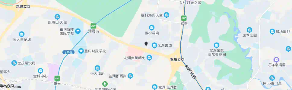 重庆金渝路公园1号_公交站地图_重庆公交_妙搜公交查询2024