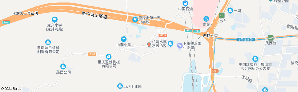 重庆新山路_公交站地图_重庆公交_妙搜公交查询2024
