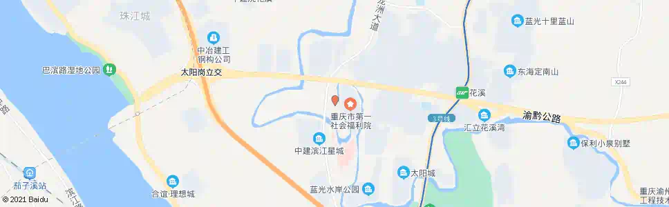 重庆苦竹坝_公交站地图_重庆公交_妙搜公交查询2024