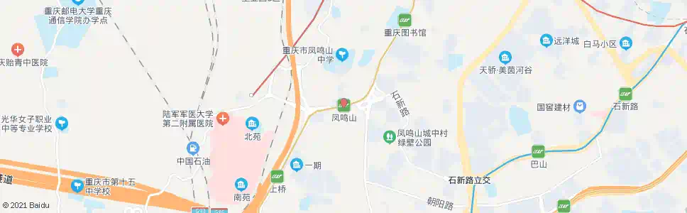 重庆凤鸣山_公交站地图_重庆公交_妙搜公交查询2024