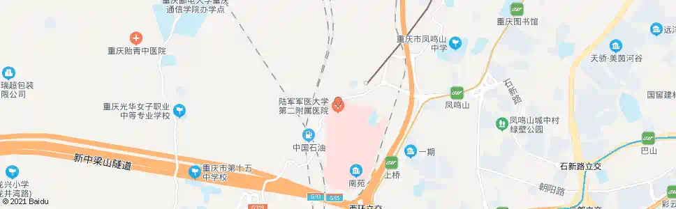 重庆新桥医院_公交站地图_重庆公交_妙搜公交查询2024