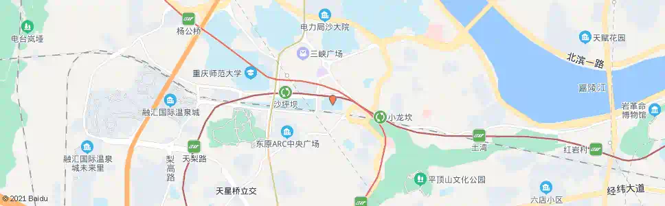 重庆沙坪坝8中_公交站地图_重庆公交_妙搜公交查询2024